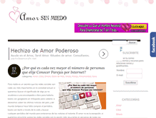 Tablet Screenshot of amorsinmiedo.com